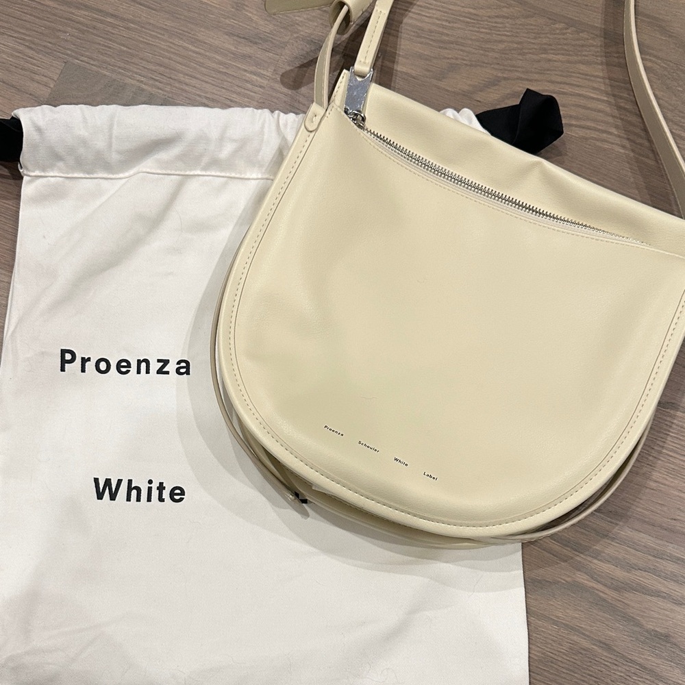 Proenza Schouler Cream Leather Shoulder Bag